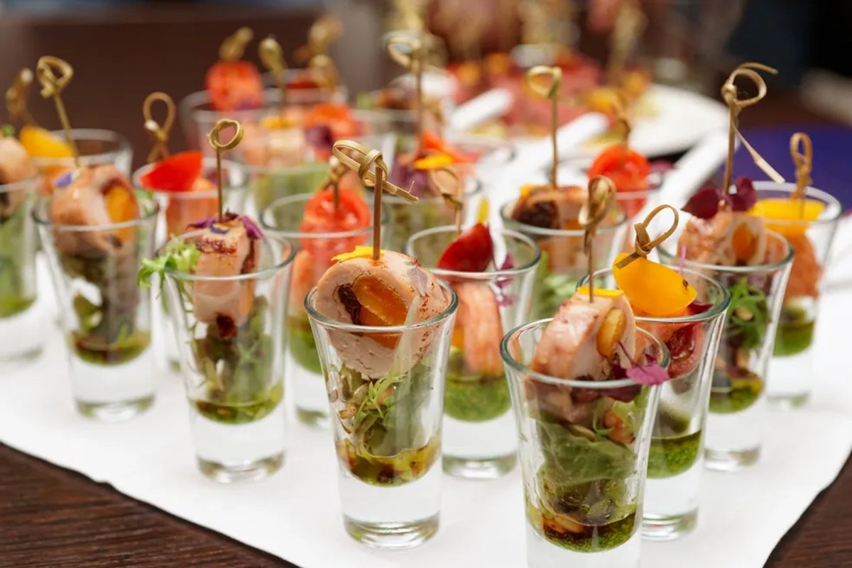Wedding appetizer display Denver