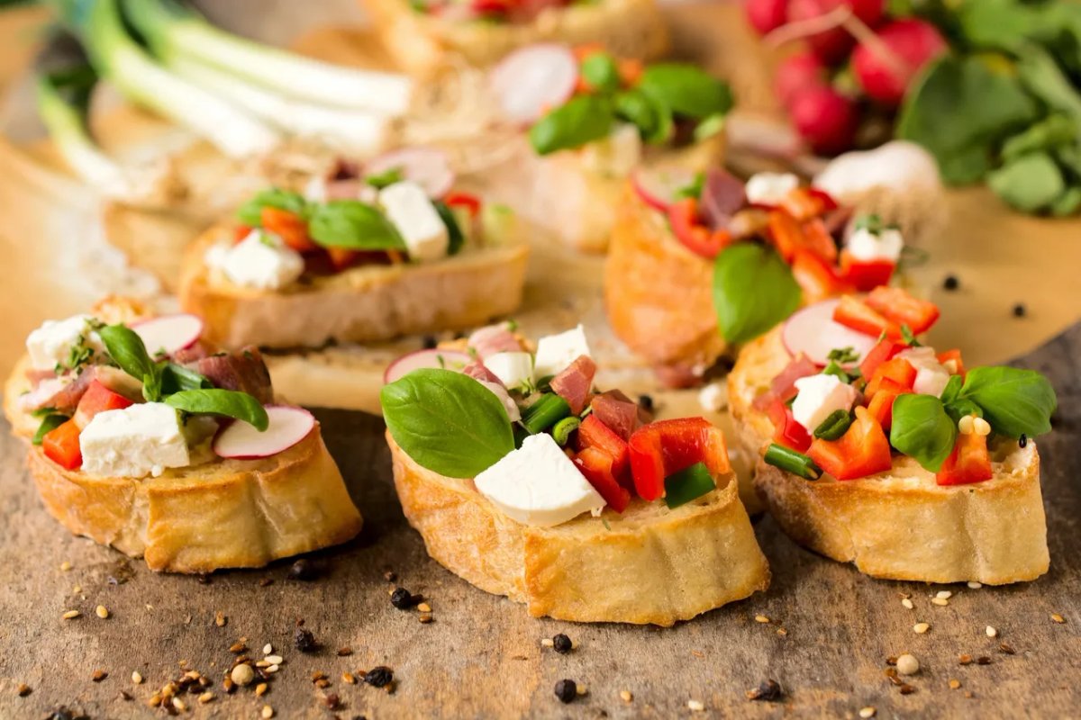 Plated wedding appetizers Denver catering