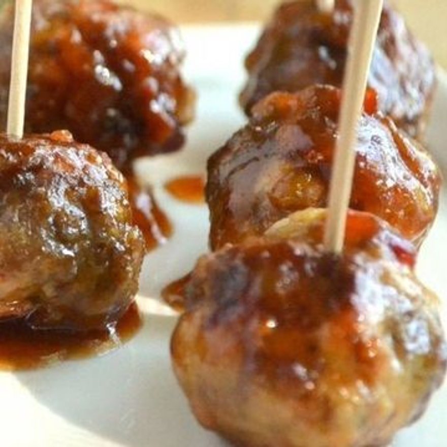 Sweet Bourbon BBQ Meatballs party platters Denver