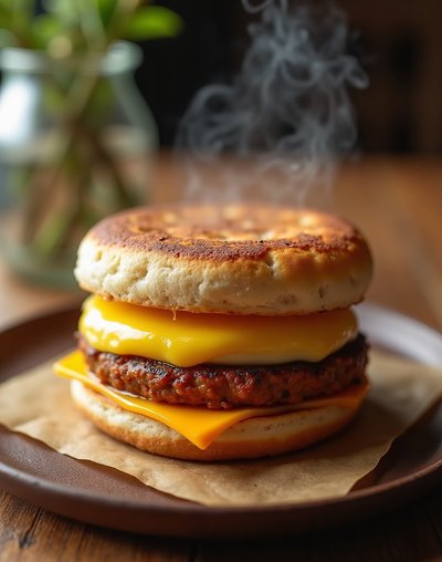Vegan Egg Breakfast Sandwich vegan catering Denver