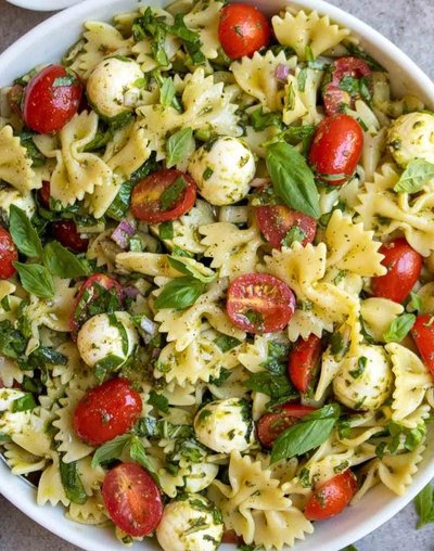 Caprese Pesto Pasta Salad catering Denver