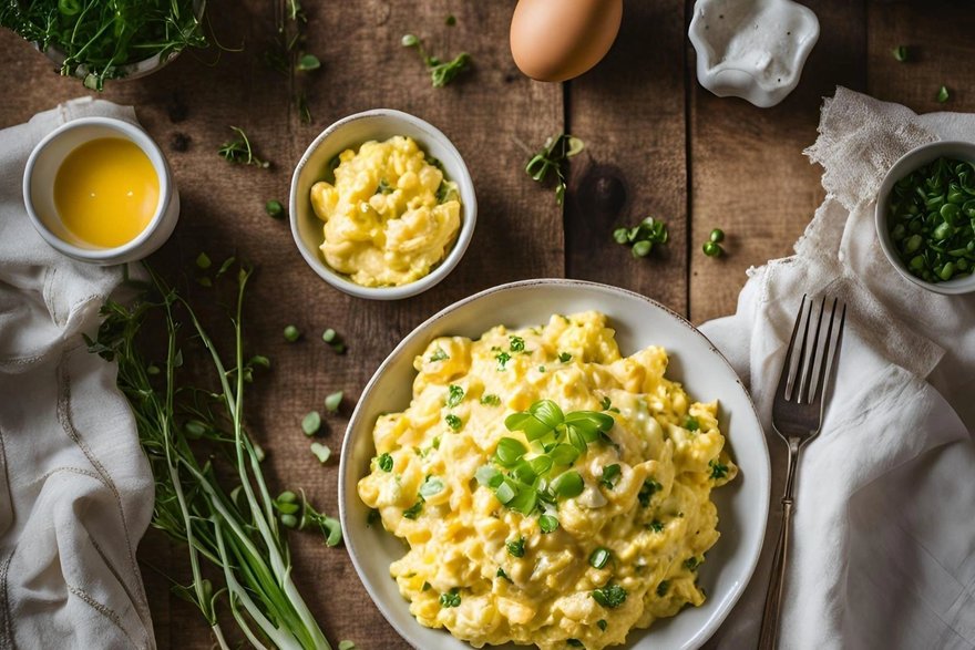 Easy Morning Scramble Table catering Denver