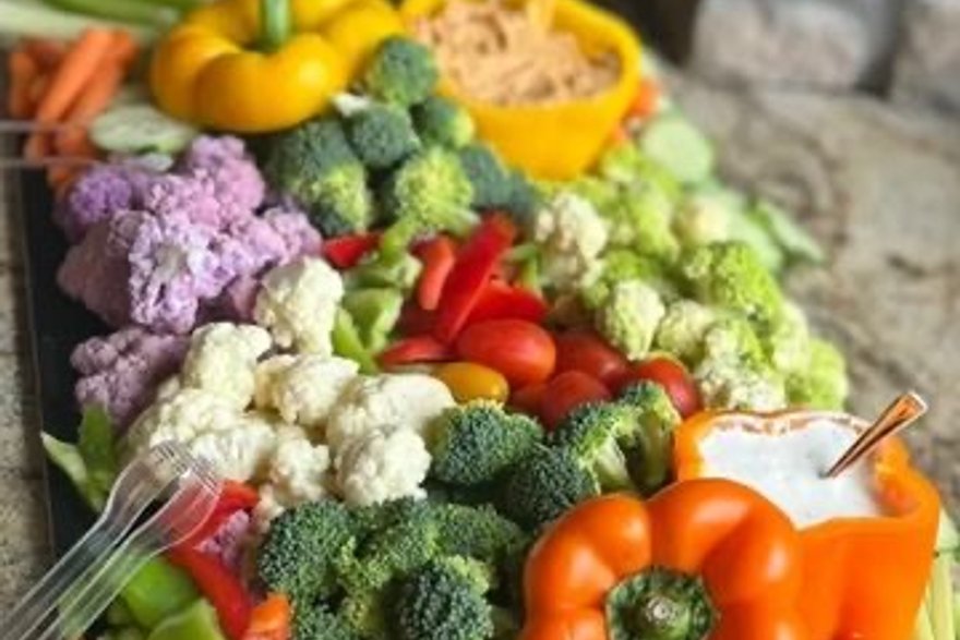 Farm Fresh Vegetable Crudité party platters Denver