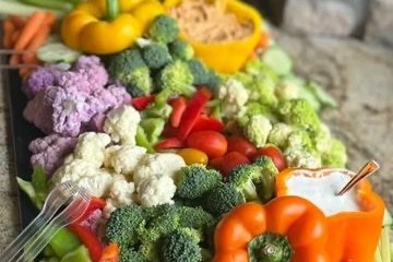 Farm Fresh Vegetable Crudité catering Denver