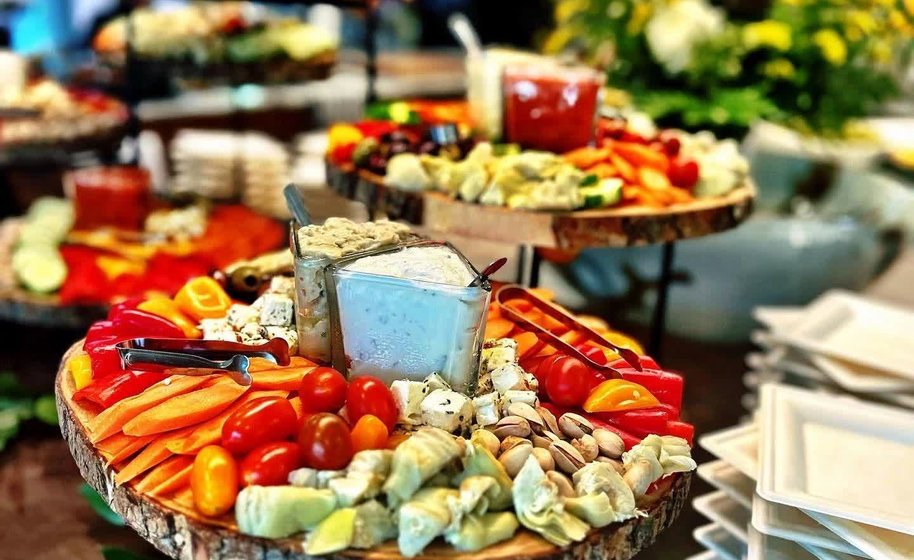 Buffet catering setup Denver