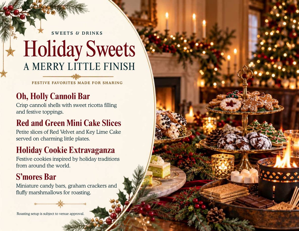 Holiday Sweets, festive desserts made for sharing