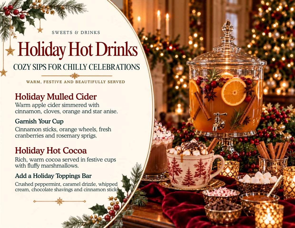 Holiday Hot Drinks, cozy sips for chilly celebrations