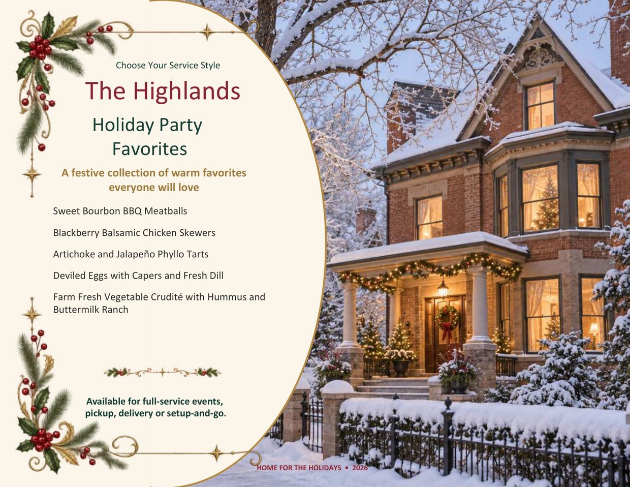 The Highlands Holiday Party Favorites
