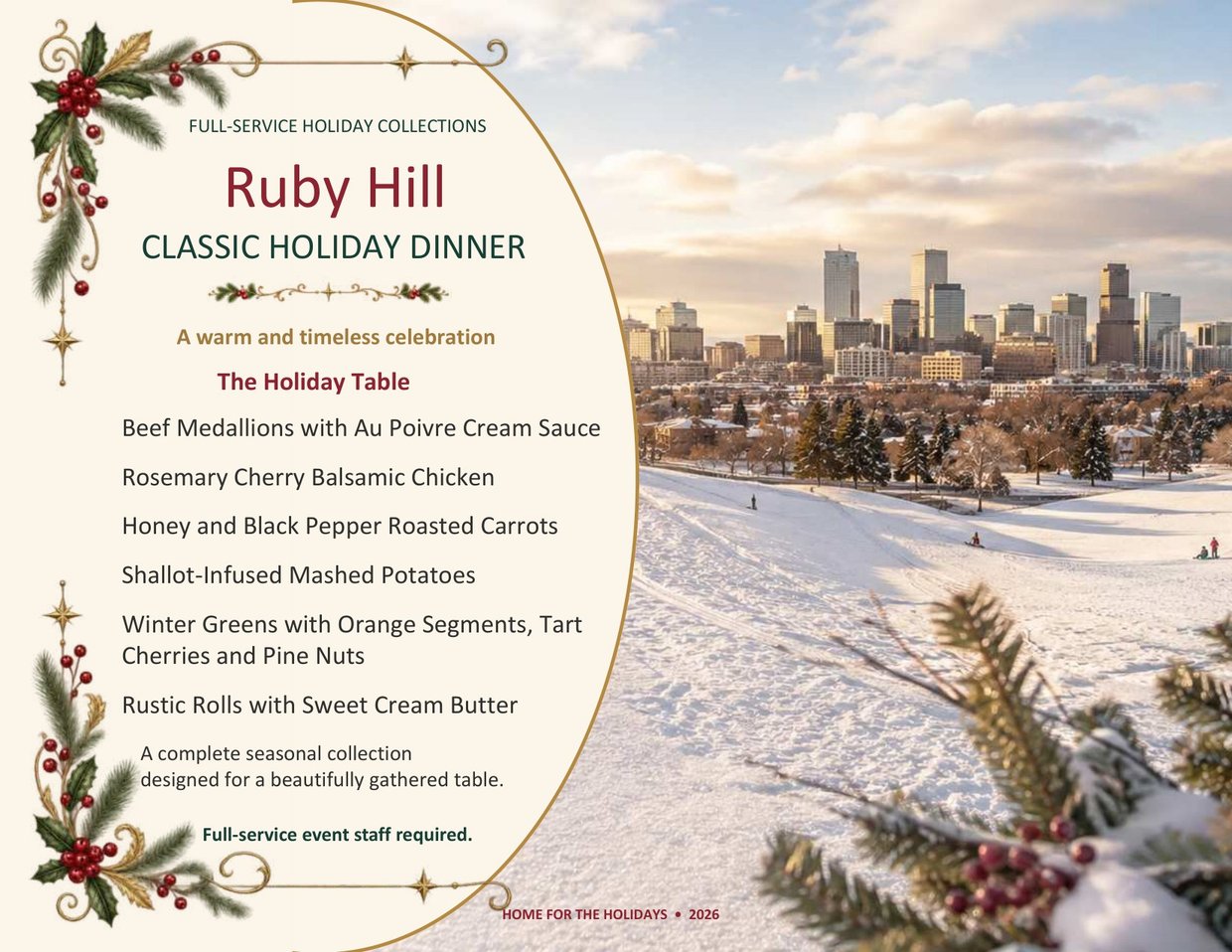 Ruby Hill Classic Holiday Dinner