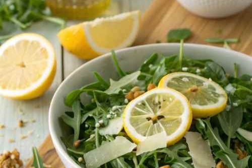 Lemon Arugula Salad with Pine Nuts catering Denver