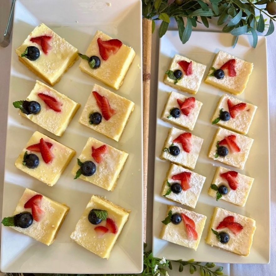 Lemon Bar Squares catering Denver