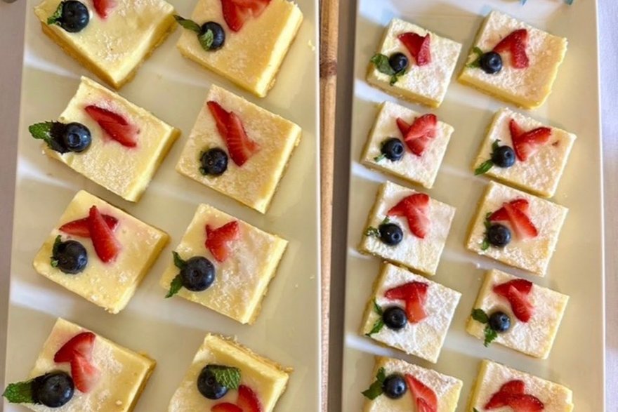 Lemon Bar Squares catering Denver