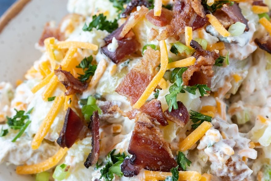 Loaded potato salad catering Denver