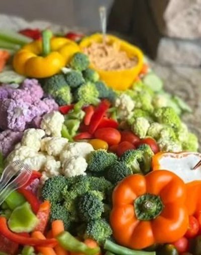 Farm Fresh Vegetable Crudite party platters Denver