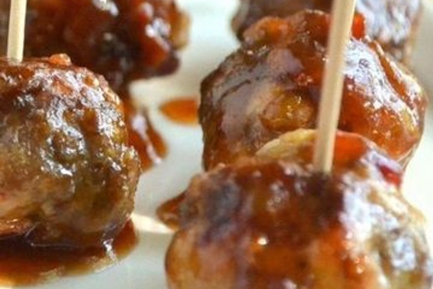 Sweet Bourbon BBQ Meatballs party platters Denver
