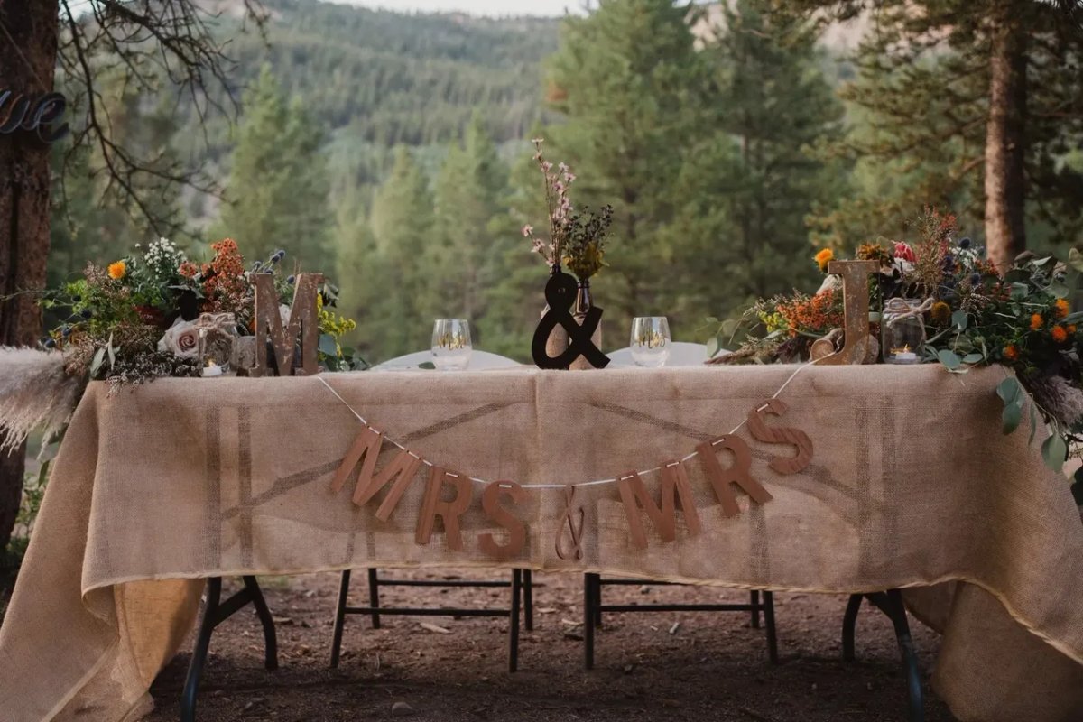 Wedding party head table Denver